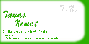 tamas nemet business card